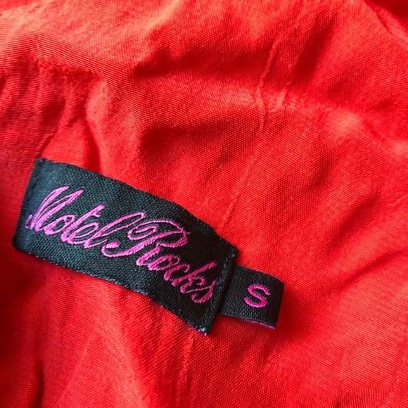 Motel Rocks Bright Red Romper - Picture 2 of 6